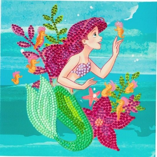 CCK-DNY803 Disney Ariel the Little Mermaid Crystal Art Card Kit 
