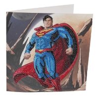 CCK-DCU301 Superman DC Series Crystal Art Card Kit Finished