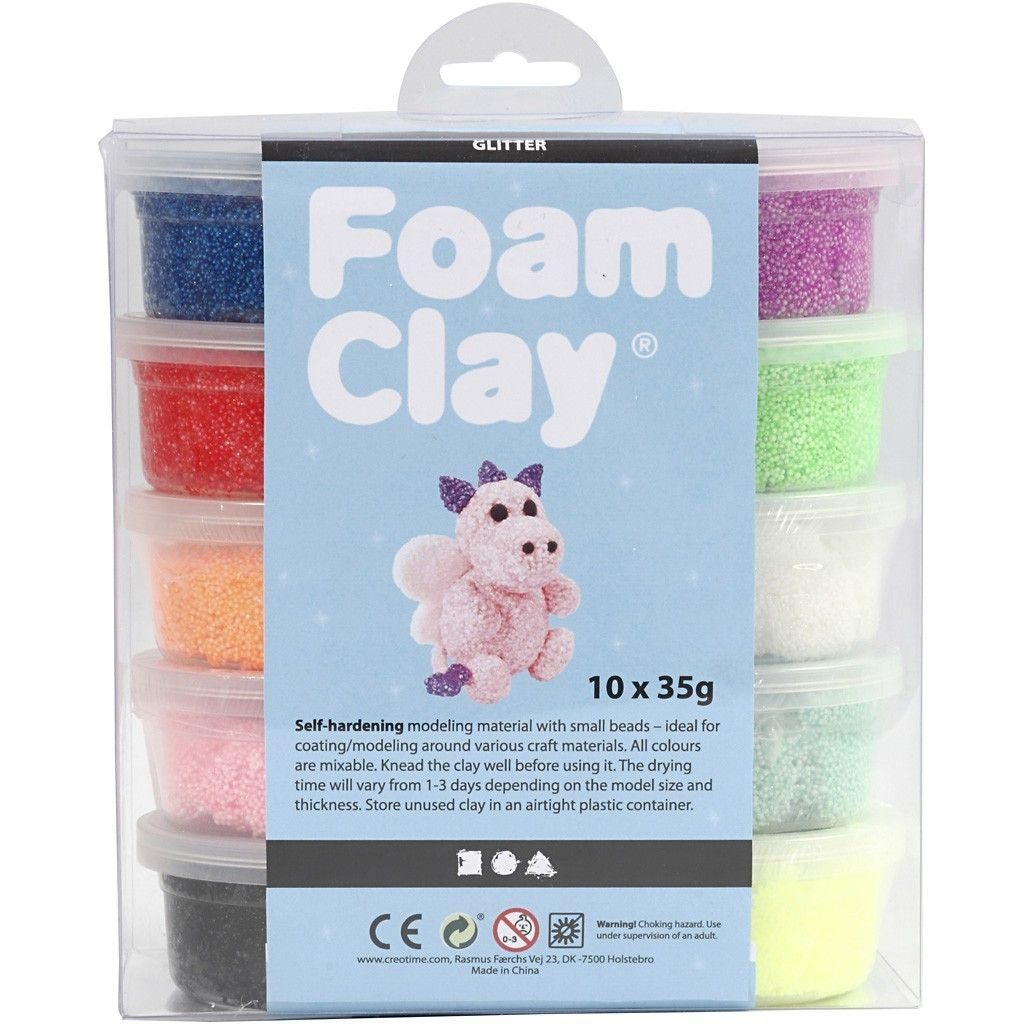 CH78890 Foam Clay Glitter Pack 10 x 35g