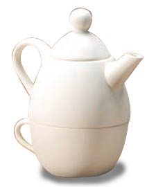 TEA FOR ONE 4.25" d x 7.5" h