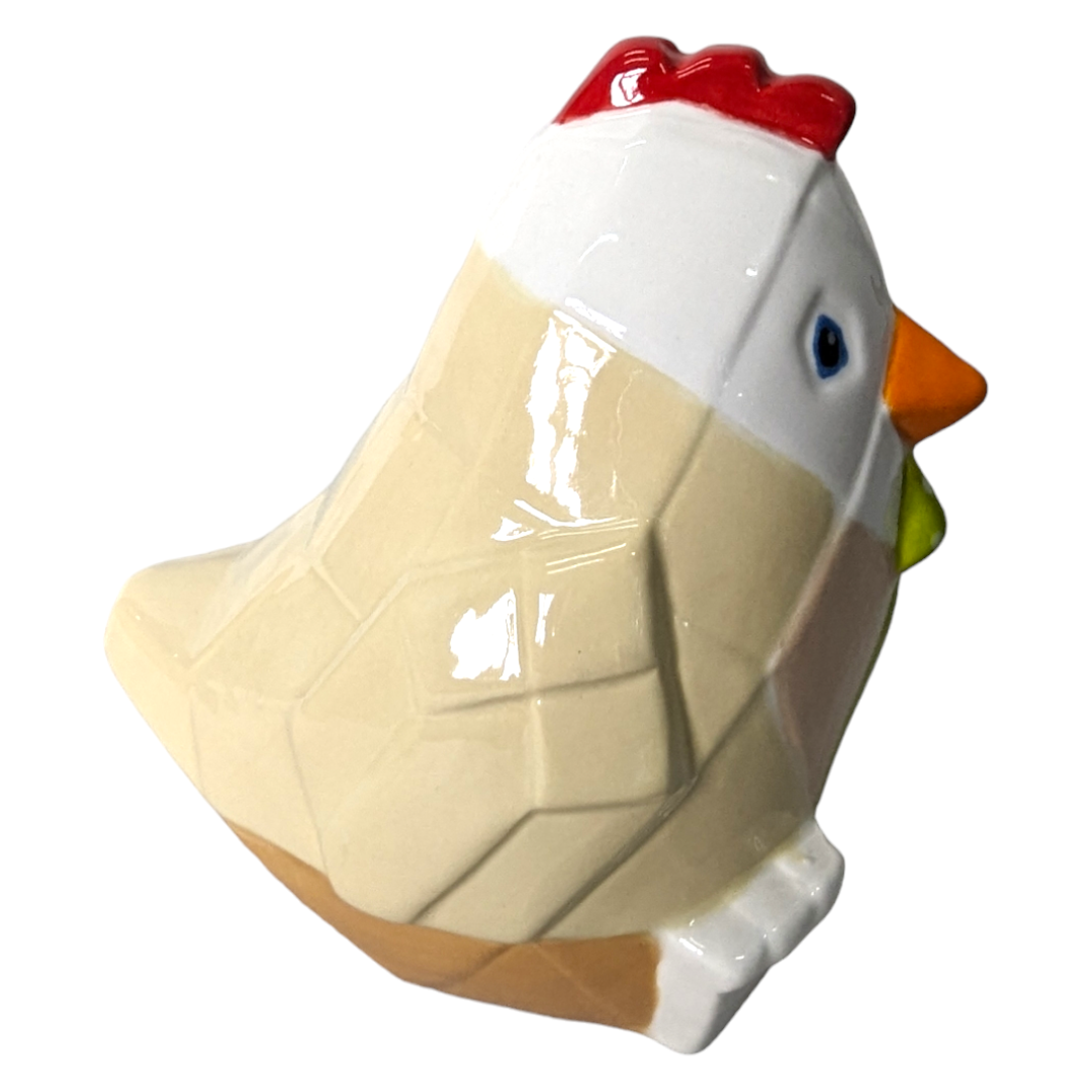 Chicken Facet-ini- Paint Your Own Pottery Ceramic Blank Bisqueware PYOP