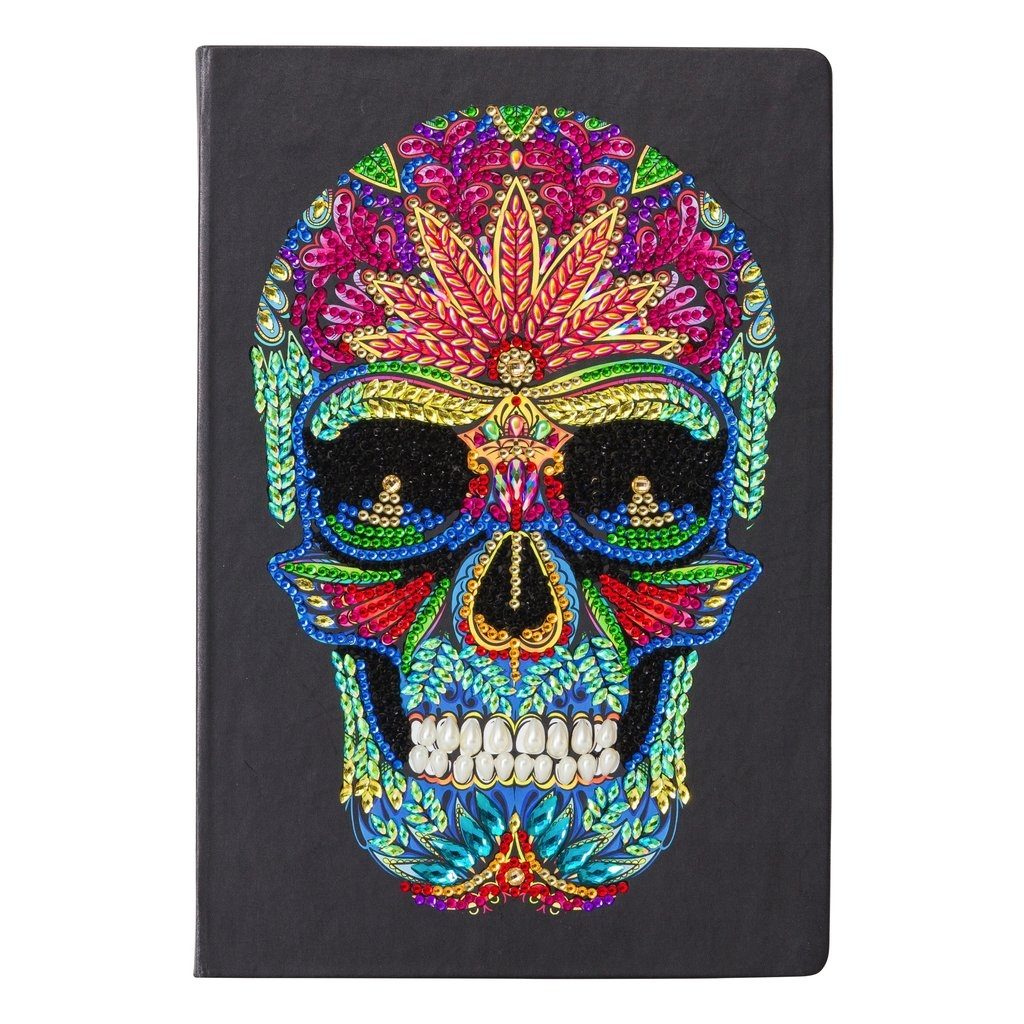 CANJ-4 Crystal Art Notebook Skull Design