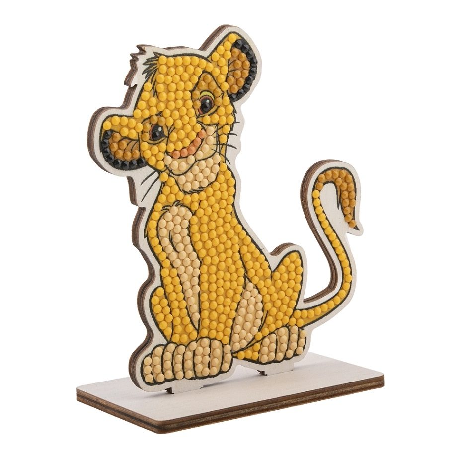 CAFGR-DNY036 Simba- Disney Crystal Art Buddy Kit angled