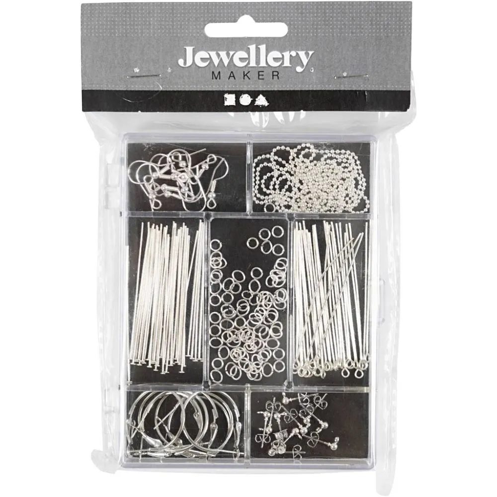 JEWELLERY STARTER KIT, SILVER PLATED