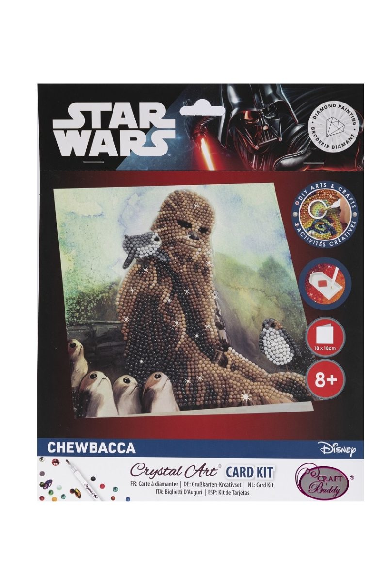 Chewbacca- Star Wars Crystal Art Card Kit 18x18cm
