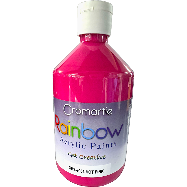 Hot Pink-  Cromartie Rainbow Acrylic Paint 500ml