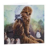 Chewbacca, Crystal Art Card 18x18cm