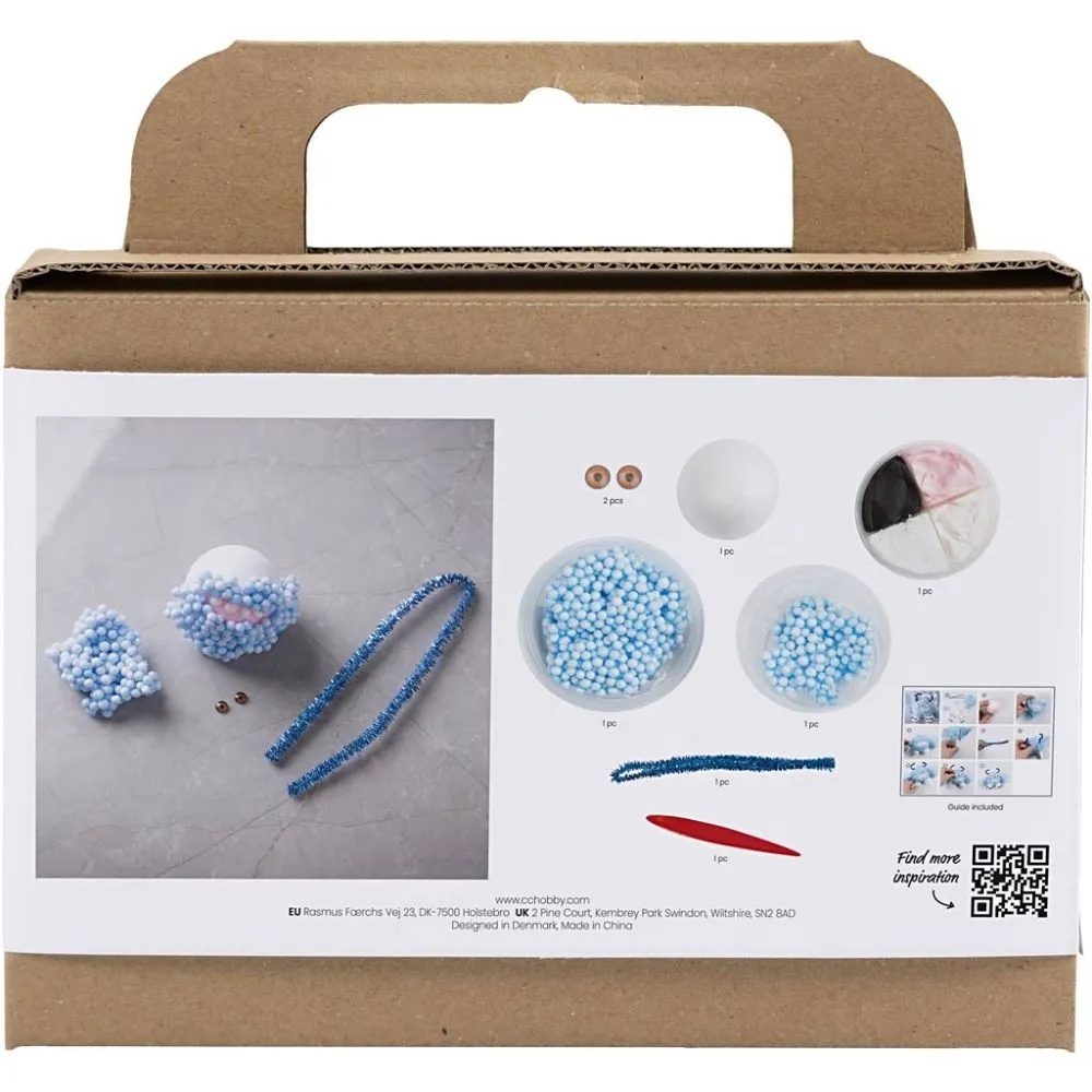 CH977652 Modelling Craft Kit Foam Clay Silk Clay Air Dry Kit Monster Bobby reverse