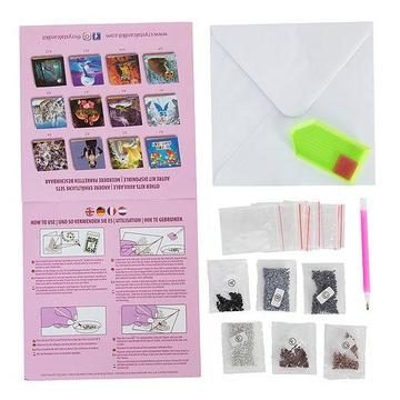 Moonlight Dolphins- Crystal Art Card 5D Diamond Painting Kit