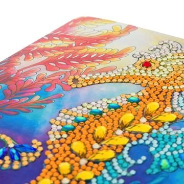 Seahorse Crystal Art Card Kit closeup