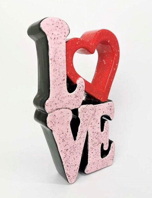 5323 Standing Love Plaque Bisqueware Paint Your Own Pottery
