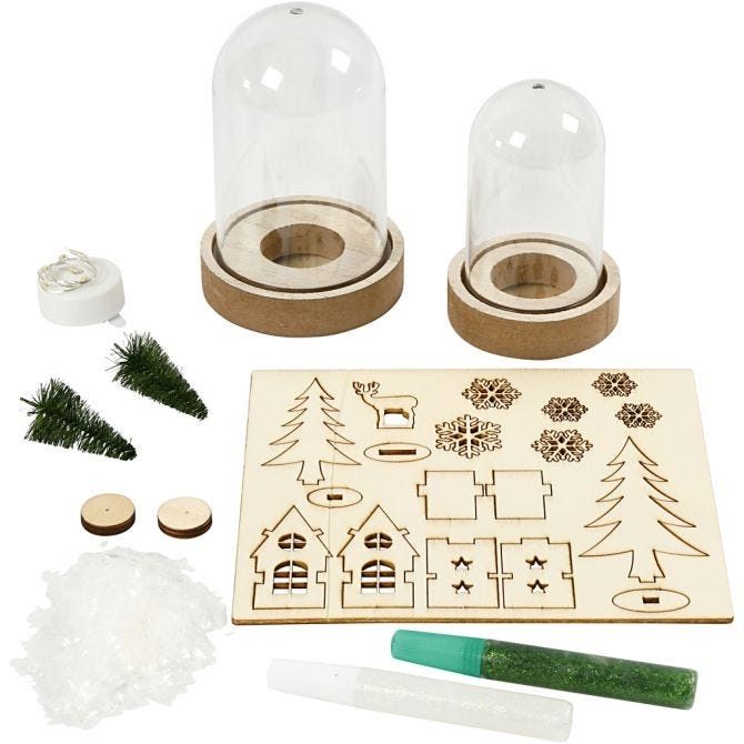 Bells Kits with Wooden Christmas Scene (2)