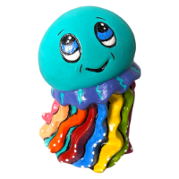 Jellyfish Party Animal - Ceramic Blank Bisqueware Paint Your Own Pottery PYOP Bisque
