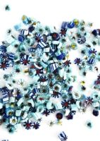 Blue Floral Wafers for Enamel Jewellery 2.5g
