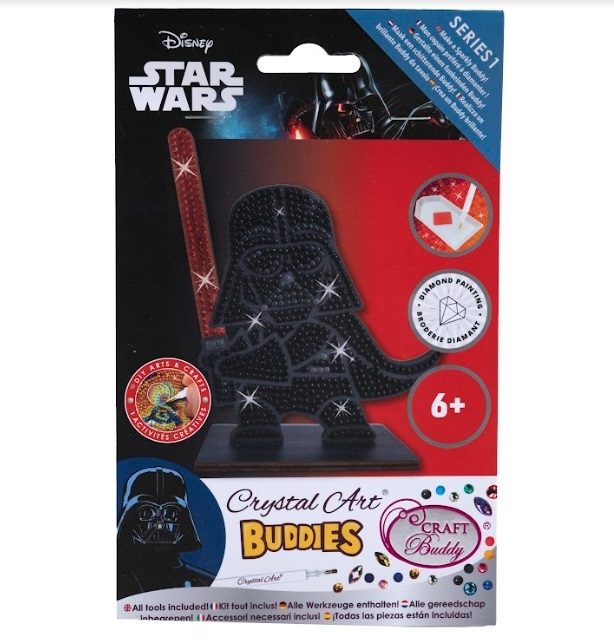 Darth Vader- Star Wars Crystal Art Buddy Kit 11x8cm approx