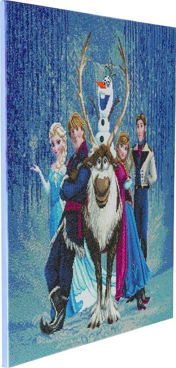 CAK-DNY707XL Frozen Friends- Disney Crystal Art Canvas Kit (angled)