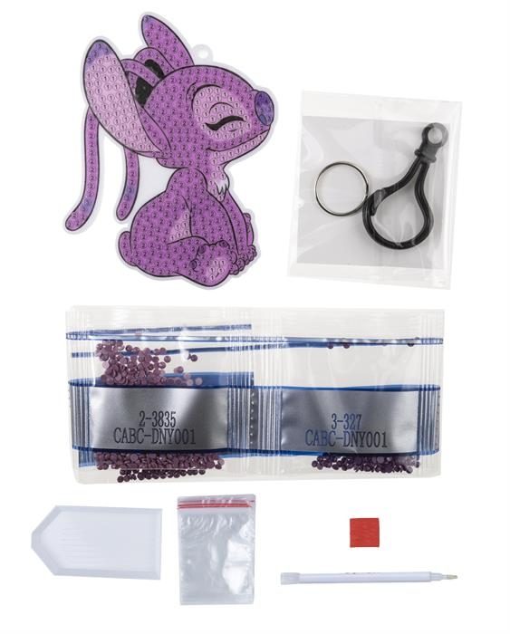 CABC-DNY001 Angel - Disney Series Bag Charm Crystal Art Craft Kit Contents