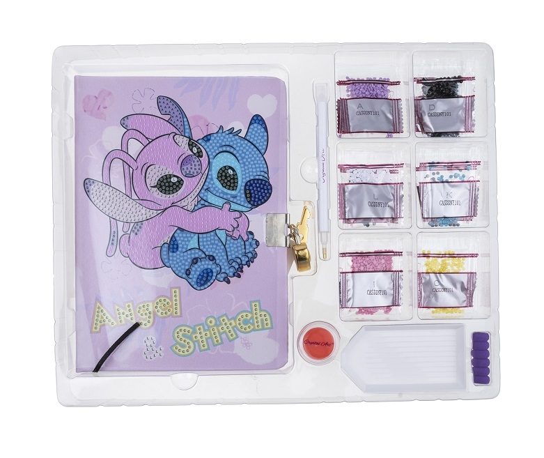 Stitch & Angel - Crystal Art Secret Diary Kit