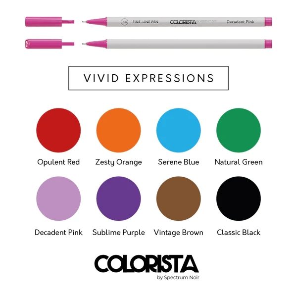 Vivid Expressions - Fine Line Pen - (8 pc)
