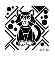 Cat Stencil - 15x15cm