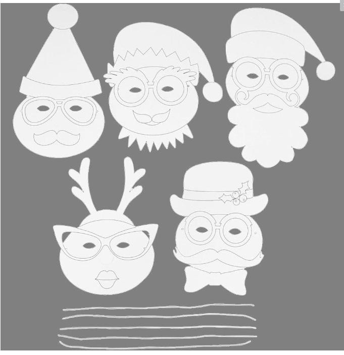 Christmas Masks for Arts and Crafts