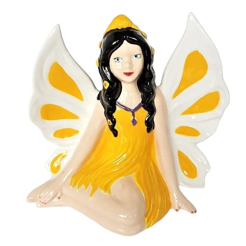 7172 Side Sitting Fairy Figurine Paint Your Own Pottery Bisqueware