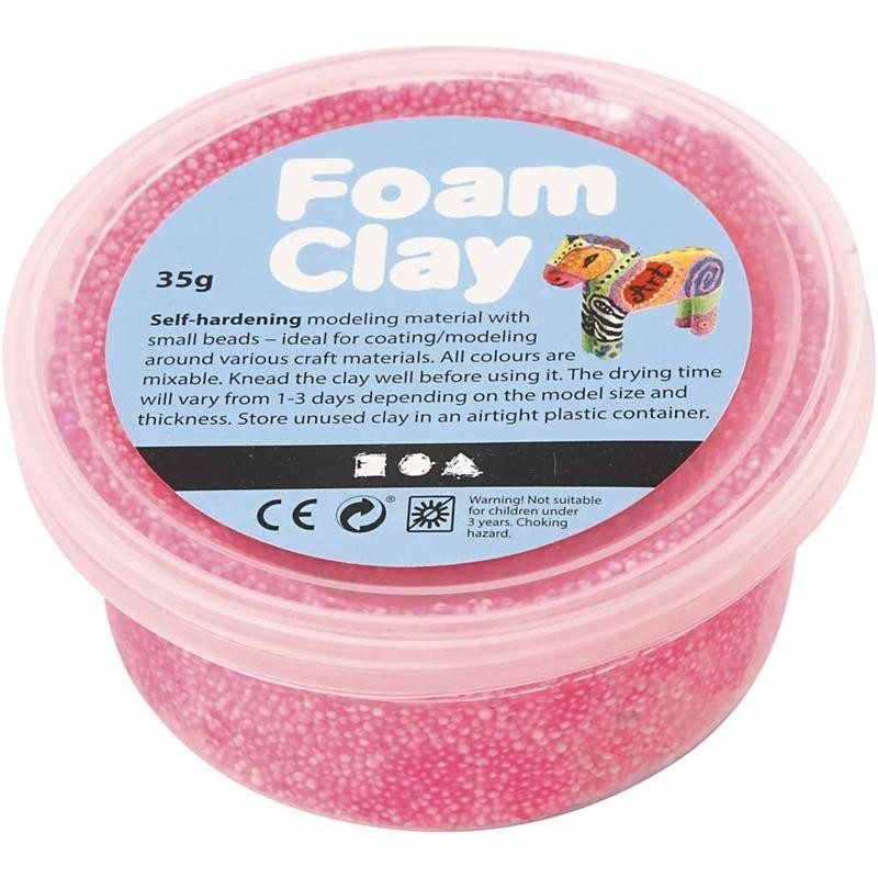 ch78926 Neon Pink Foam Clay 35g