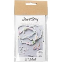 CH970867 Mini Craft Jewellery Kit, Elastic Bracelet and Earrings