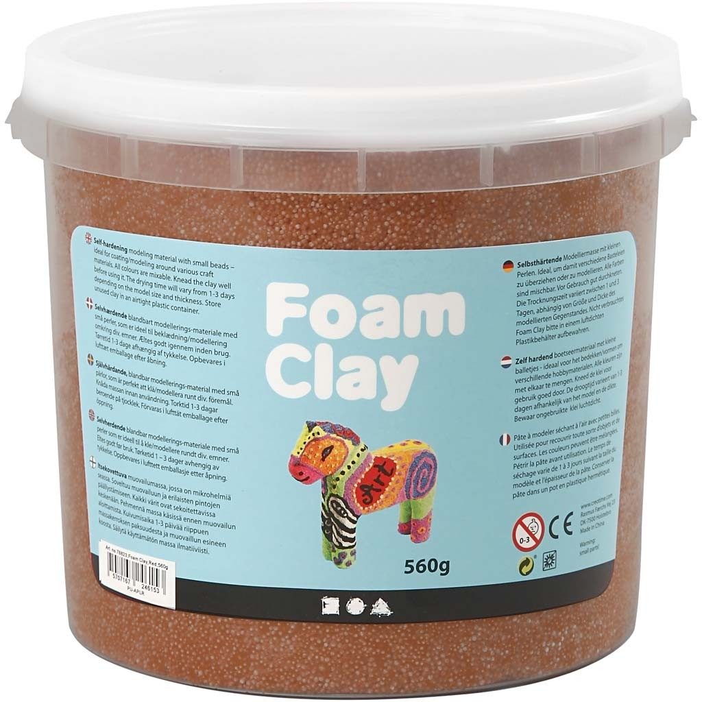 brown foam clay 560g