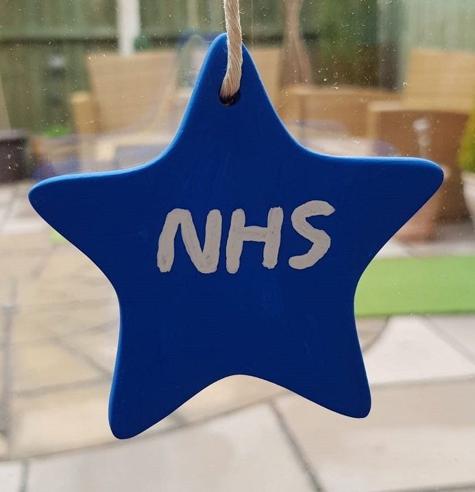 NHS Star Ornament Blue