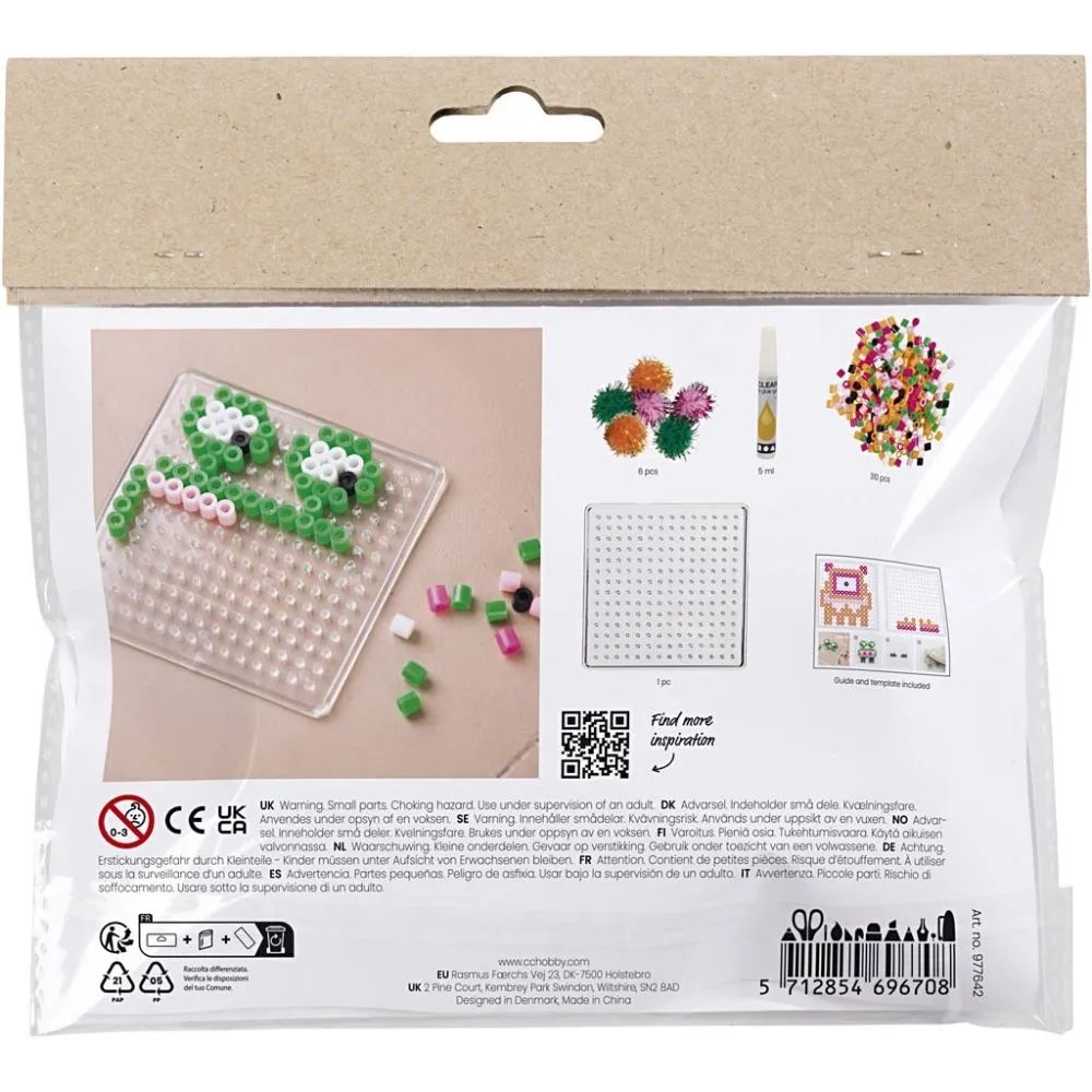 CH977642 Mini Craft Kit Fuse Beads Monster Reverse