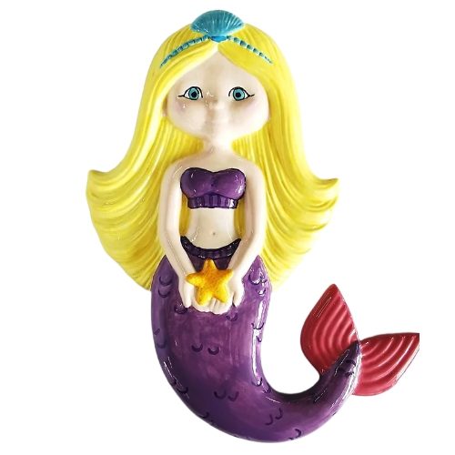 MB1531 Mermaid Wall Plaque Paint your Own Pottery Bisqueware