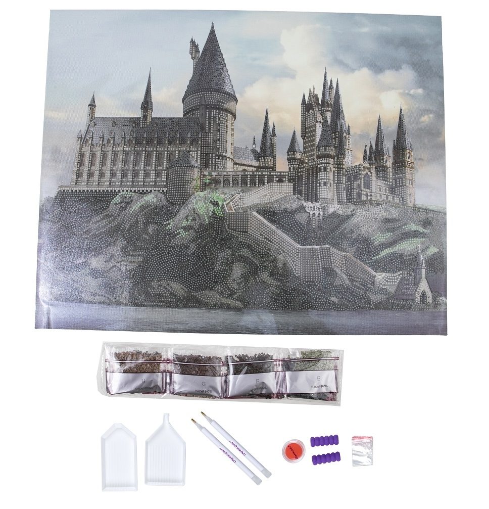 HOGWARTS CASTLE CRYSTAL CANVAS  HARRY POTTER 40X50m