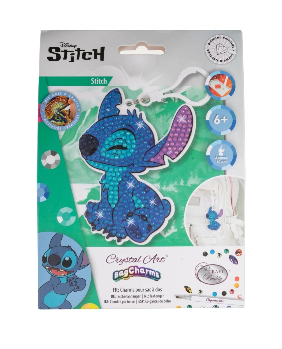 CABC-DNY002 Stitch - Disney Series Bag Charm Crystal Art Craft Kit Packaging