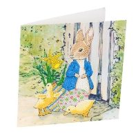 Peter Rabbit & Chicks 18x18cm Crystal Art Card Kit