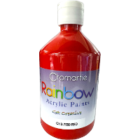 Red- Cromartie Rainbow Acrylic Paint 500ml