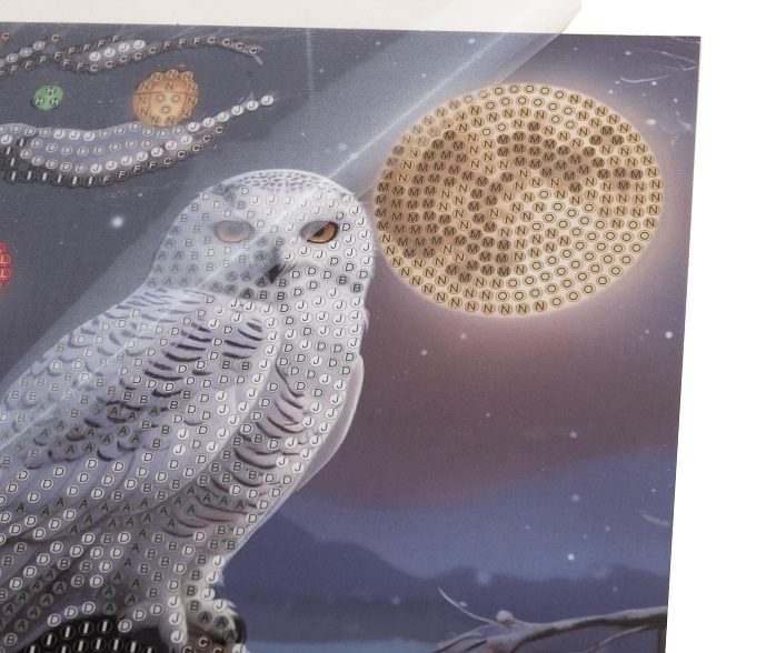 Frosted Moon- Crystal Art Card Kit 18cm