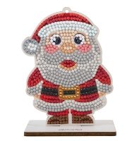 CAFGR-GEN024 Santa- Crystal Art Buddy Kit completed