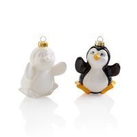 5078 Penguin Hanging Ornament Bisqueware