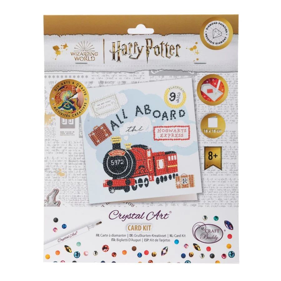 CCK-HPS405 All-Aboard-The-Hogwarts-Express_-Harry-Potter-Crystal-Art-Card-Front-Packaging