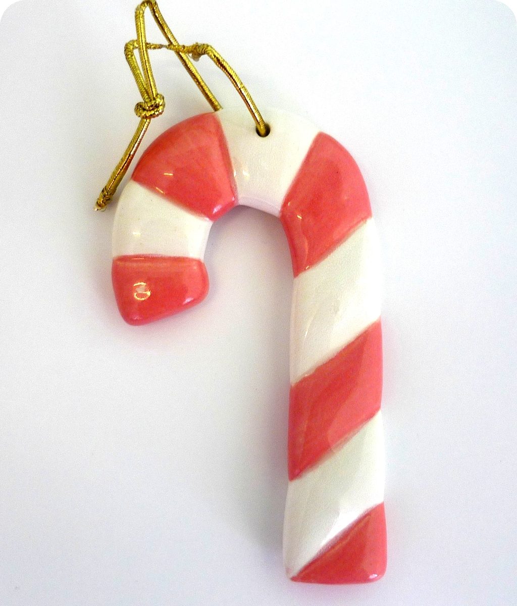 Ceramic Bisque Make your Own Ornament Candy Cane Ornament Kit