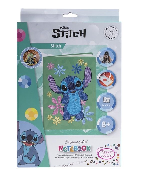 CANJ-DNY604 Stitch Crystal Art Notebook Kit packaging