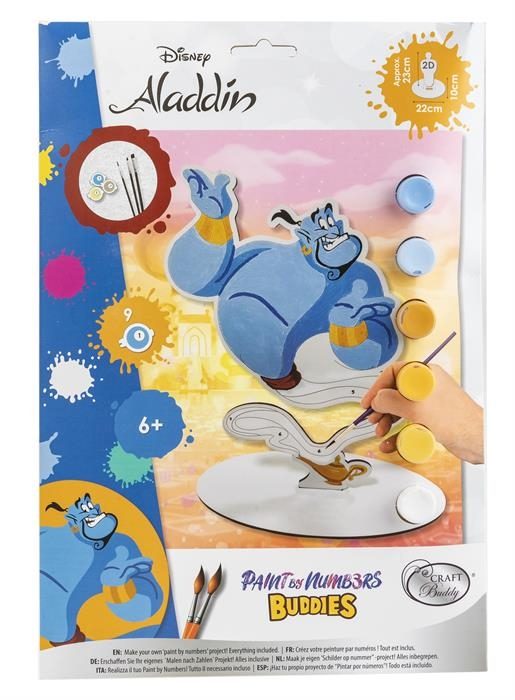 PBNBUD-DNY002 Genie Paint by Numbers Buddy Kit- Packaging